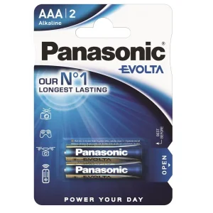 Батарейка Panasonic EVOLTA AAA BLI 2 ALKALINE